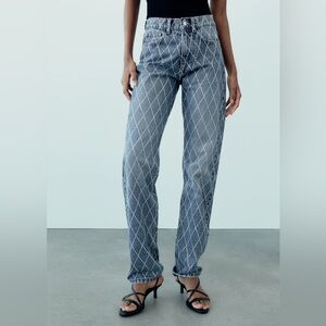 ZARA Jewel Rhinestone TRE Jeans